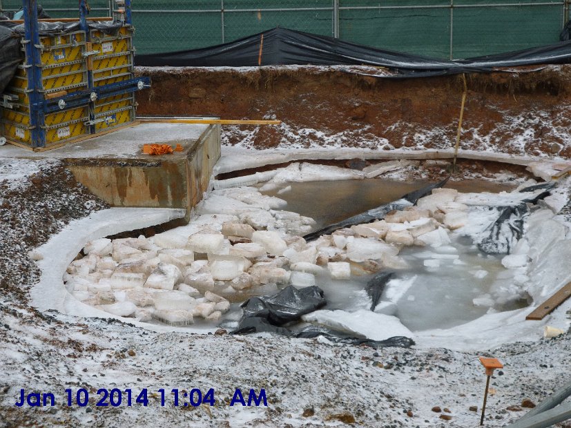 3) Ice on Site at Footing H1 (3)